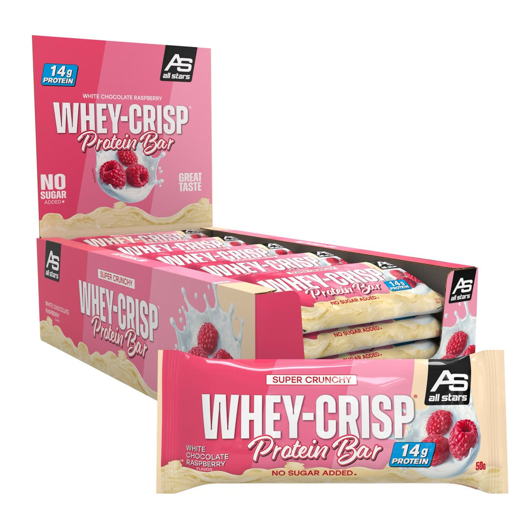 Protein Riegel Crispy Raspberry ALL STARS Whey-Crisp Proteinriegel – ALL STARS Fitness Schweiz