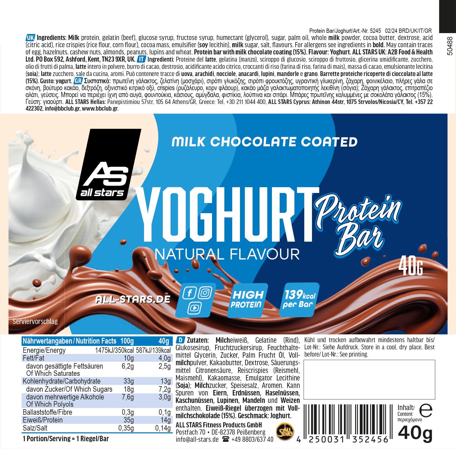 Yoghurt-Riegel-Eti