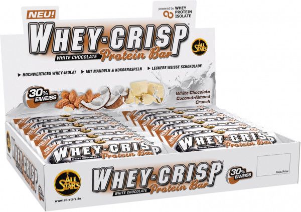 ALL STARS Whey-Crisp Protein Riegel - 24 Riegel